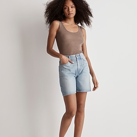 Madewell Pants - NWT Madewell Baggy Jean Shorts in Bessmund Wash